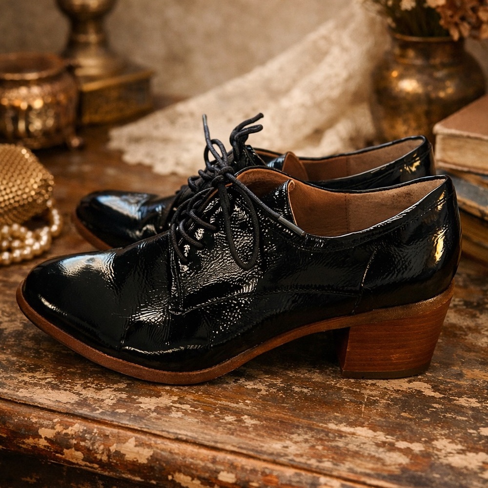 Sofft Patience Black Patent Pumps Sofft Patent Leather Shoes Size 7.5M